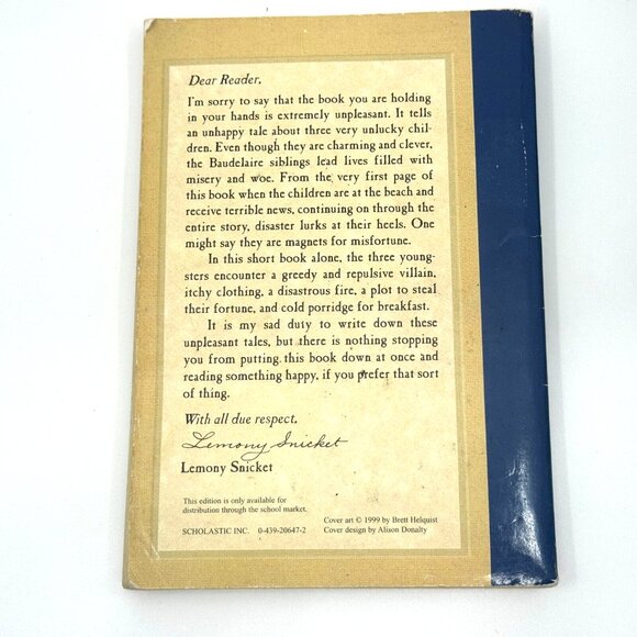 A Series of Unfortunate Events: The Bad Beginning, Paperback by Snicket, Lemony - Picture 2 of 7